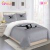 Comforter Sets Gray Black With Logo White Full Louis Vuitton Bedding Set Home Decoration