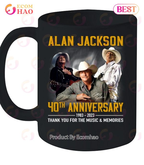 Alan Jackson 40th Anniversary 1983 – 2023 Thank You For The Music & Memories T-Shirt