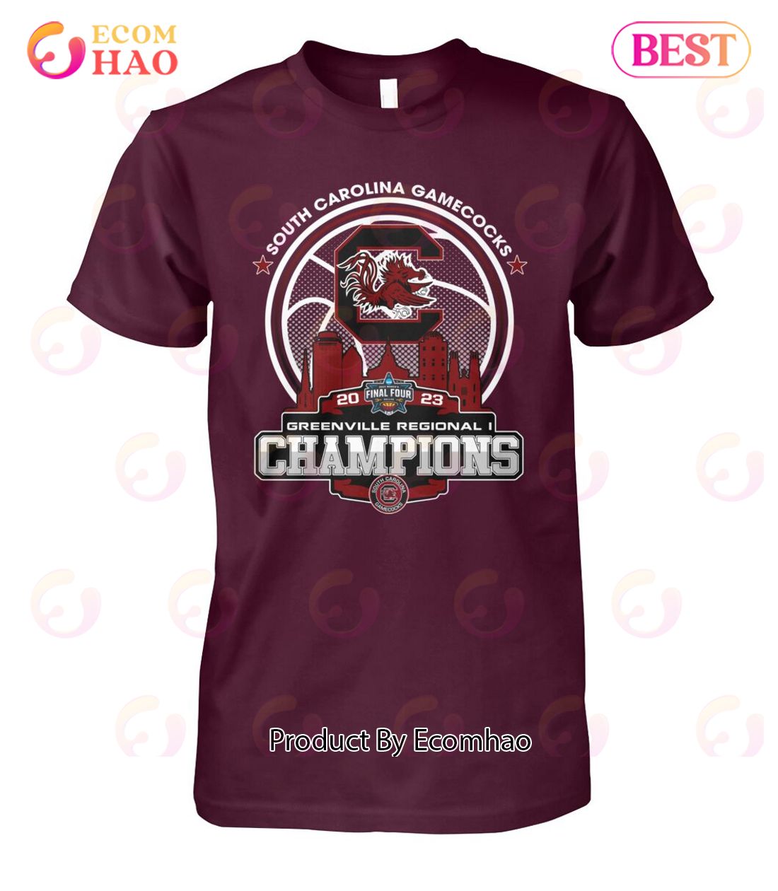 South Carolina Gamecocks Final Tour 2023 Greenville Regional Champions T-Shirt