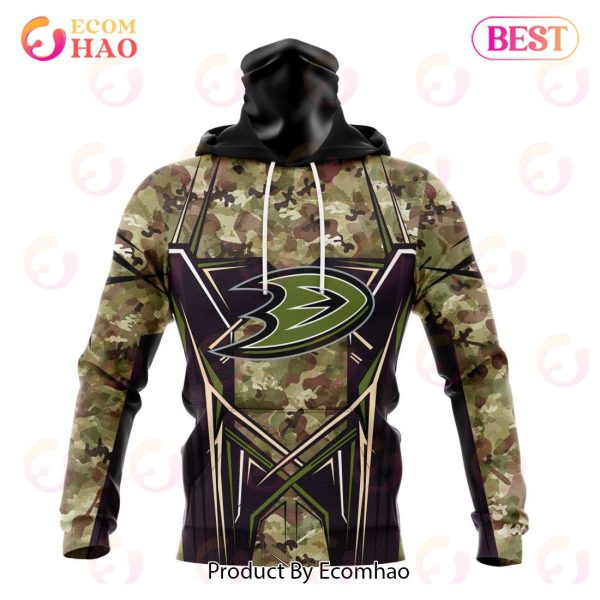 NHL Anaheim Ducks Special Camo Color 2023 Design 3D Hoodie