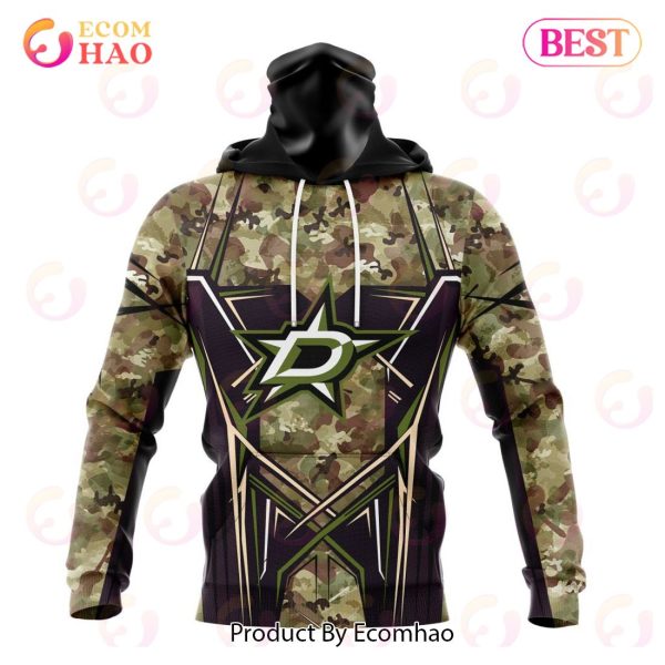 NHL Dallas Stars Special Camo Color 2023 Design 3D Hoodie
