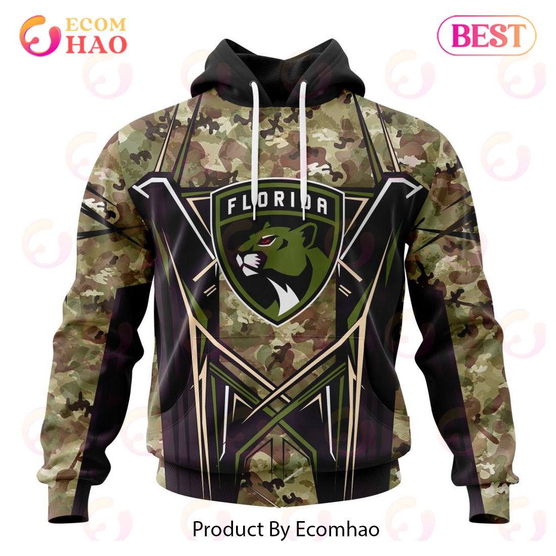 NHL Florida Panthers Special Camo Color 2023 Design 3D Hoodie