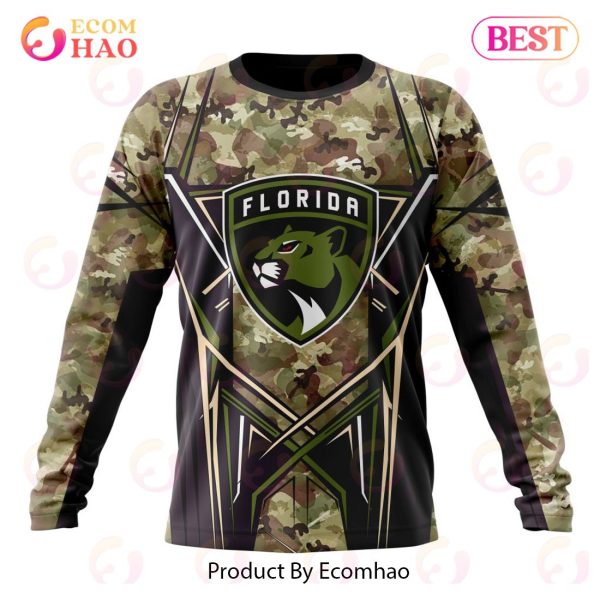 NHL Florida Panthers Special Camo Color 2023 Design 3D Hoodie