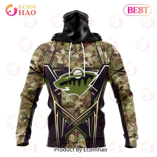 NHL Minnesota Wild Special Camo Color 2023 Design 3D Hoodie