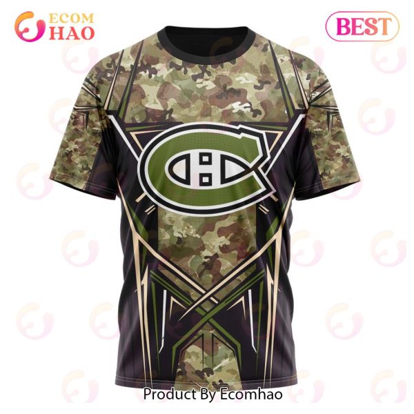 NHL Montreal Canadiens Special Camo Color 2023 Design 3D Hoodie
