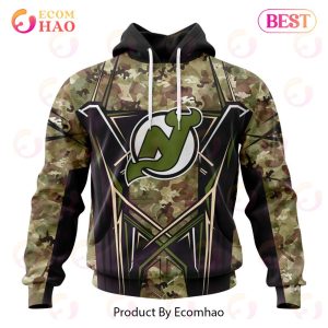 NHL New Jersey Devils Special Camo Color 2023 Design 3D Hoodie