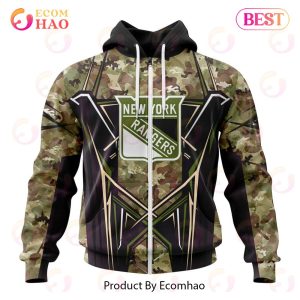 NHL New York Rangers Special Camo Color 2023 Design 3D Hoodie