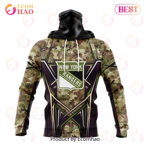 NHL New York Rangers Special Camo Color 2023 Design 3D Hoodie
