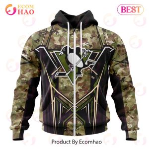 NHL Pittsburgh Penguins Special Camo Color 2023 Design 3D Hoodie