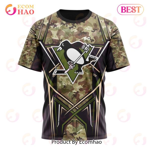 NHL Pittsburgh Penguins Special Camo Color 2023 Design 3D Hoodie