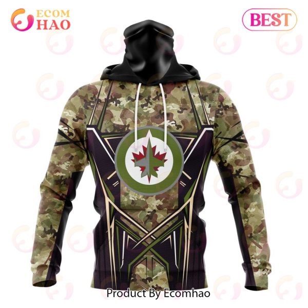 NHL Winnipeg Jets Special Camo Color 2023 Design 3D Hoodie