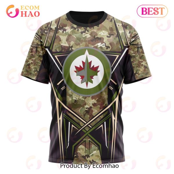 NHL Winnipeg Jets Special Camo Color 2023 Design 3D Hoodie