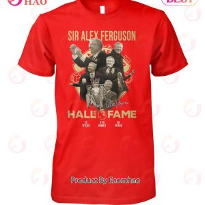 Sir Alex Ferguson Hall Of Fame Signature T-Shirt