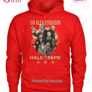 Sir Alex Ferguson Hall Of Fame Signature T-Shirt
