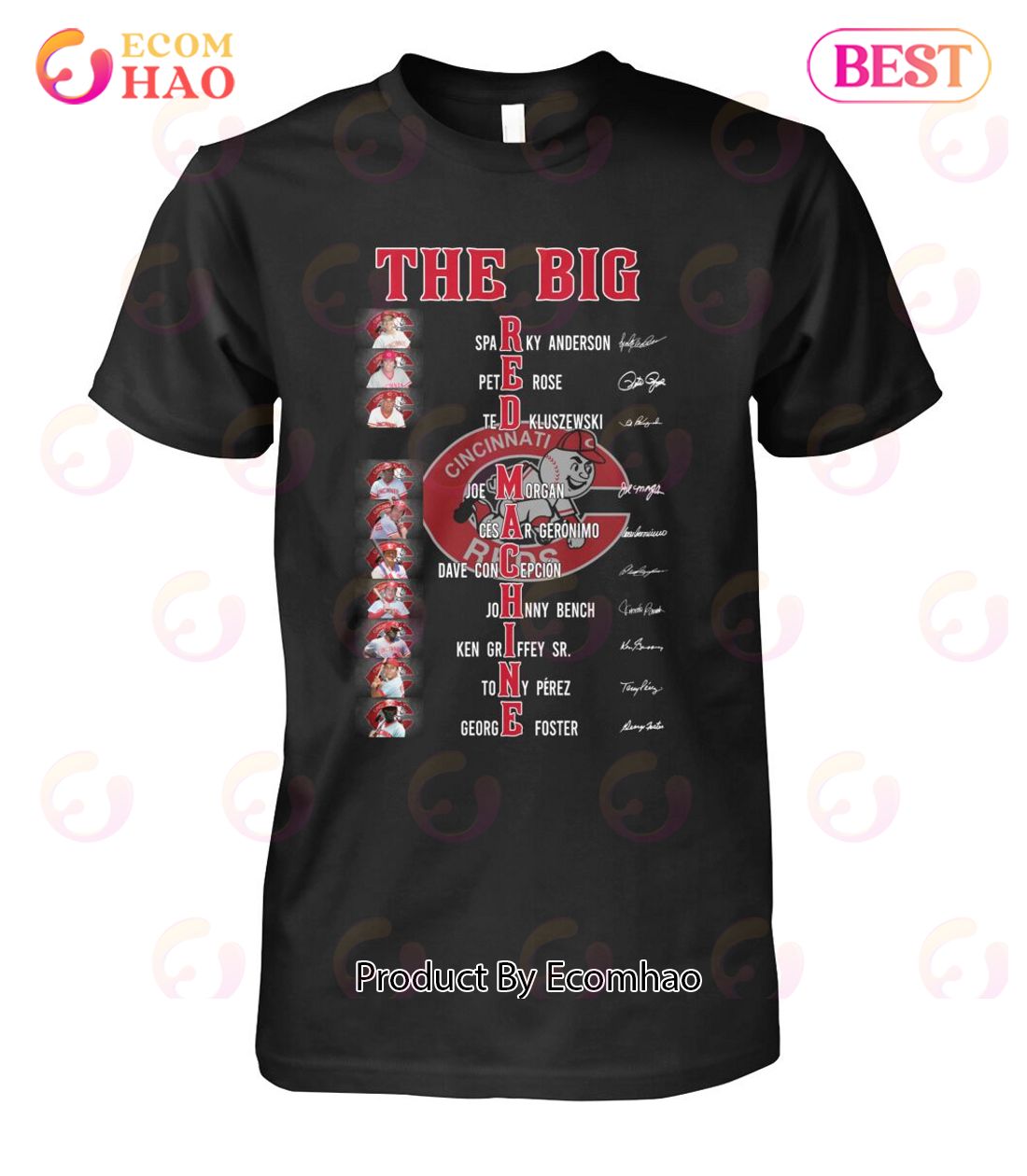 The Big Red Machine Members Signature T-Shirt