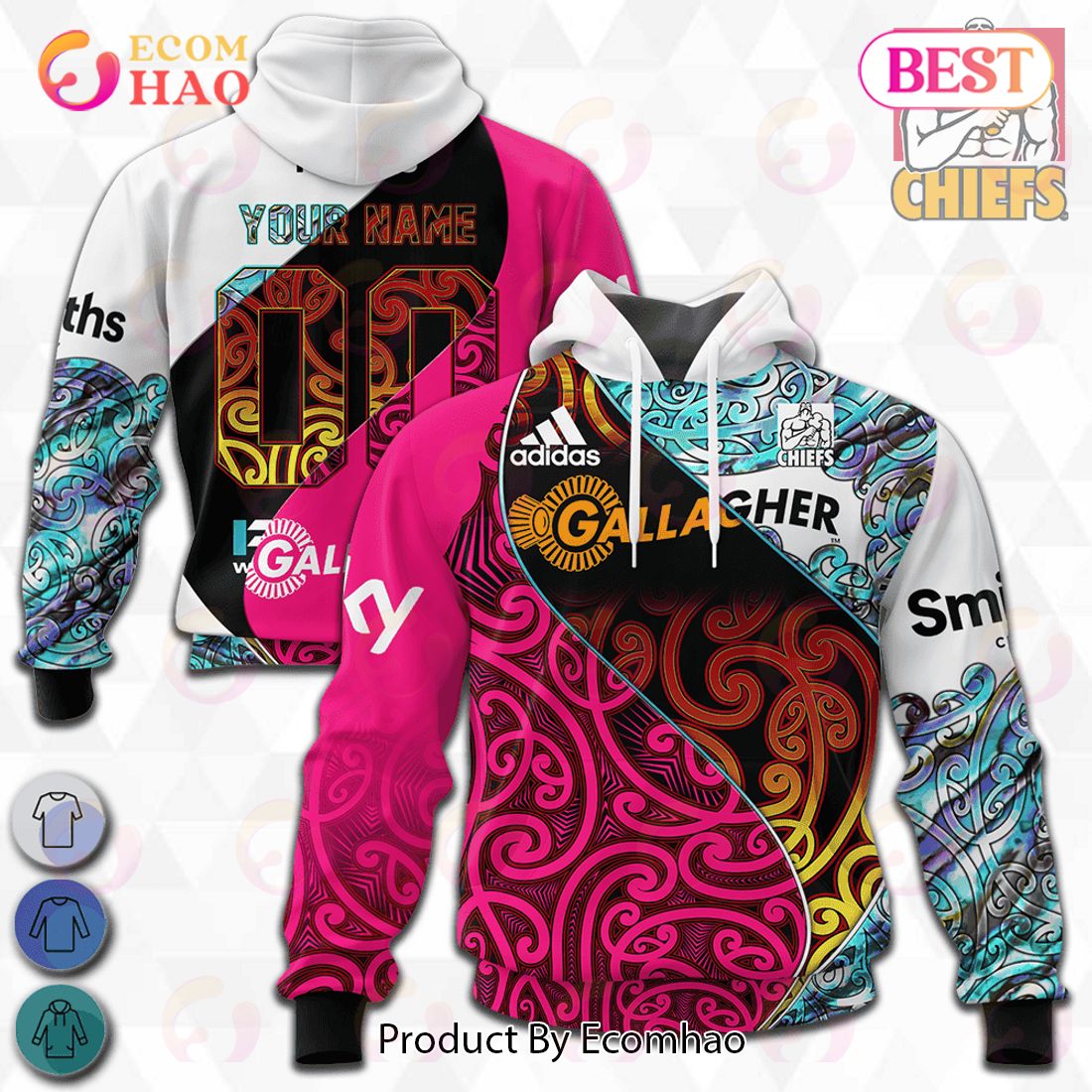 Chiefs Super Rugby Mix Jerseys 2023 Personalized 3D Hoodie