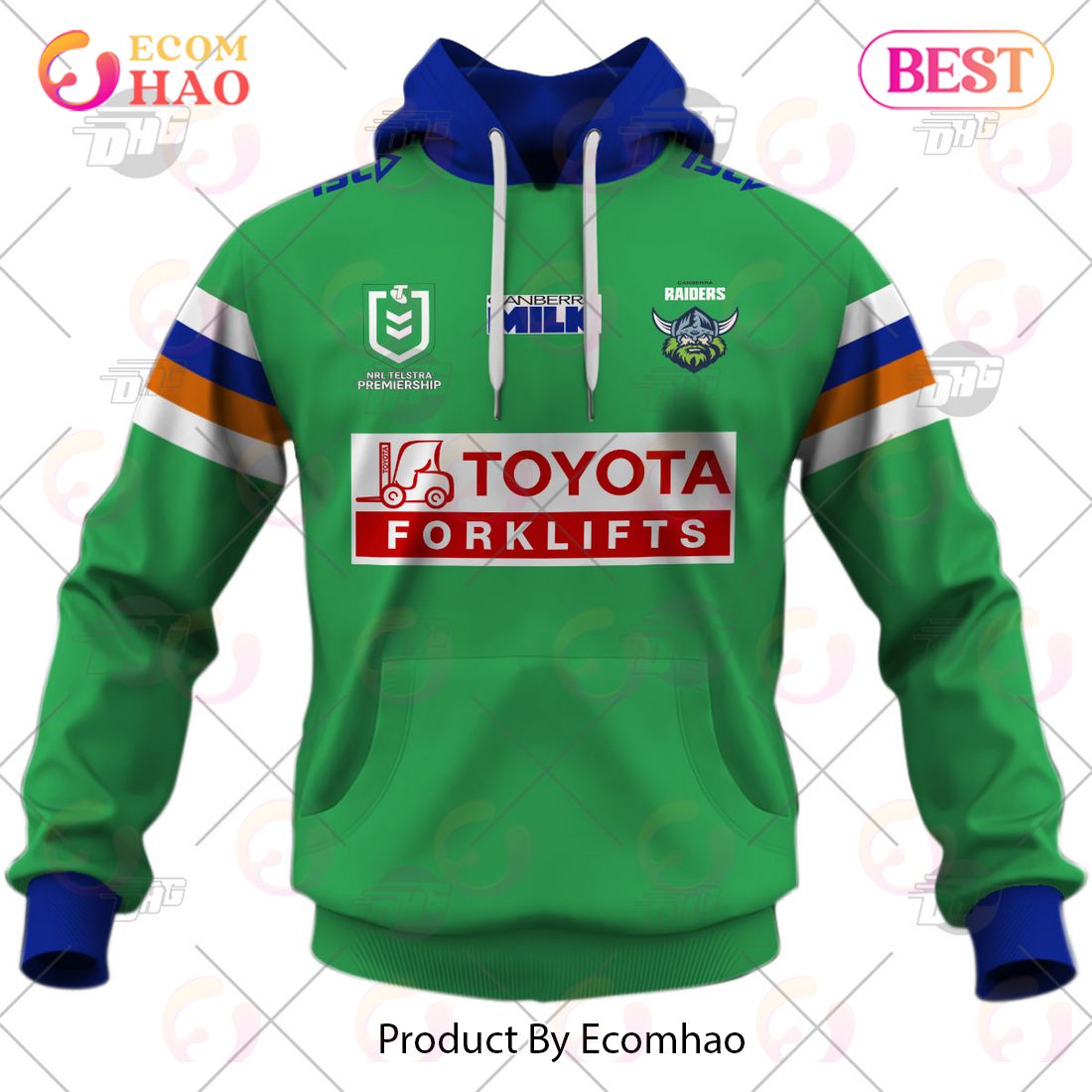 NRL Canberra Raiders 2023 Home Jersey – Personalize Your Own New & Retro Sports Jerseys 3D Hoodie