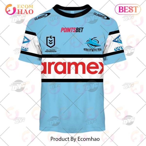 NRL Cronulla Sutherland Sharks 2023 Home Jersey – Personalize Your Own New & Retro Sports Jerseys 3D Hoodie