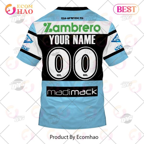 NRL Cronulla Sutherland Sharks 2023 Home Jersey – Personalize Your Own New & Retro Sports Jerseys 3D Hoodie