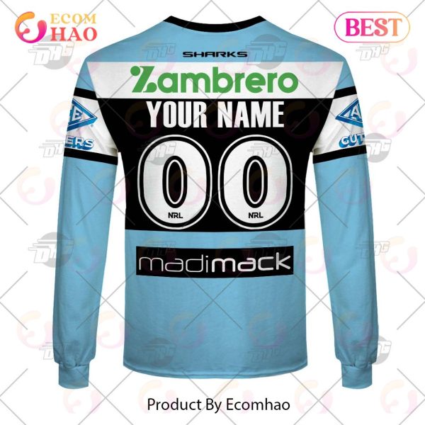 NRL Cronulla Sutherland Sharks 2023 Home Jersey – Personalize Your Own New & Retro Sports Jerseys 3D Hoodie