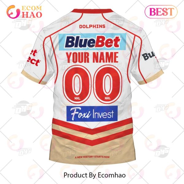 NRL Dolphins 2023 Away Jersey – Personalize Your Own New & Retro Sports Jerseys 3D Hoodie