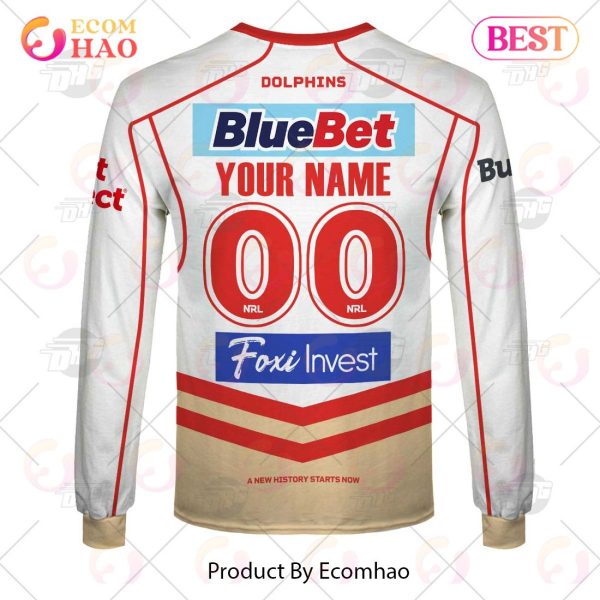 NRL Dolphins 2023 Away Jersey – Personalize Your Own New & Retro Sports Jerseys 3D Hoodie