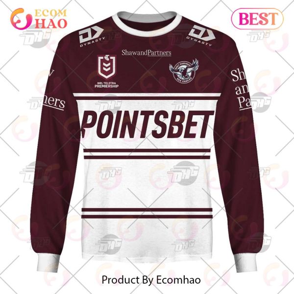 NRL Manly Warringah Sea Eagles 2023 Alternate Jersey – Personalize Your Own New & Retro Sports Jerseys 3D Hoodie