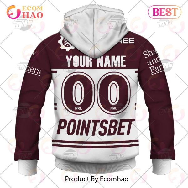 NRL Manly Warringah Sea Eagles 2023 Alternate Jersey – Personalize Your Own New & Retro Sports Jerseys 3D Hoodie