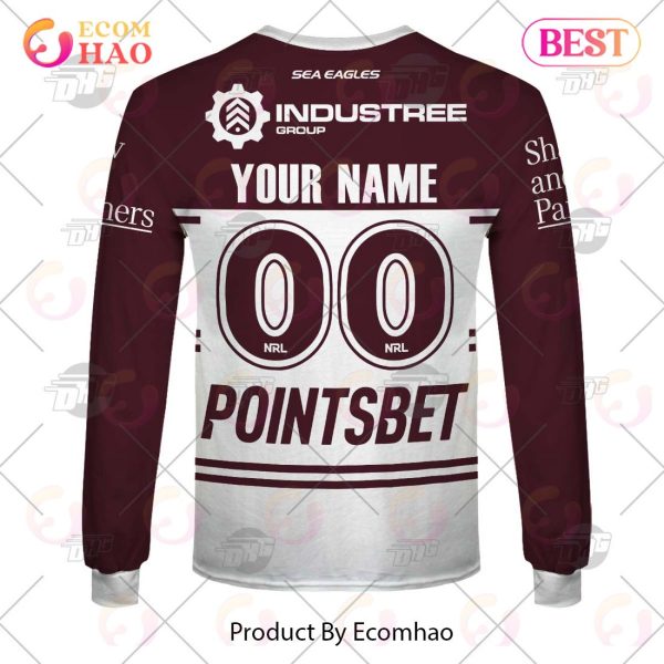 NRL Manly Warringah Sea Eagles 2023 Alternate Jersey – Personalize Your Own New & Retro Sports Jerseys 3D Hoodie