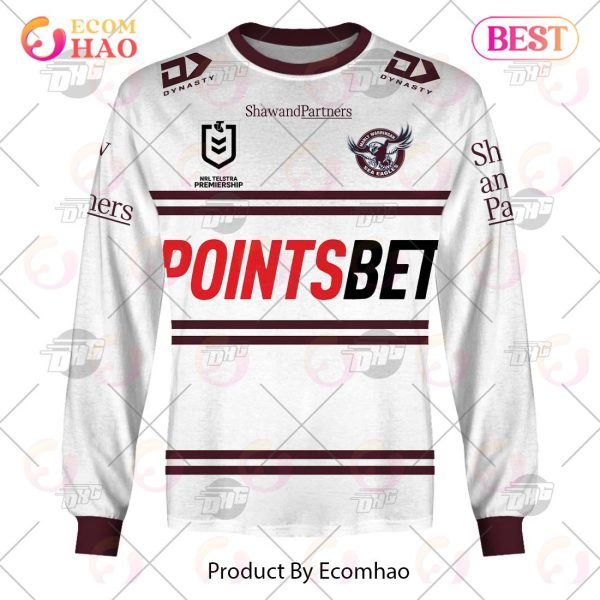 NRL Manly Warringah Sea Eagles 2023 Away Jersey – Personalize Your Own New & Retro Sports Jerseys 3D Hoodie
