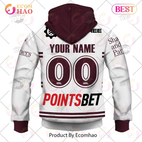 NRL Manly Warringah Sea Eagles 2023 Away Jersey – Personalize Your Own New & Retro Sports Jerseys 3D Hoodie