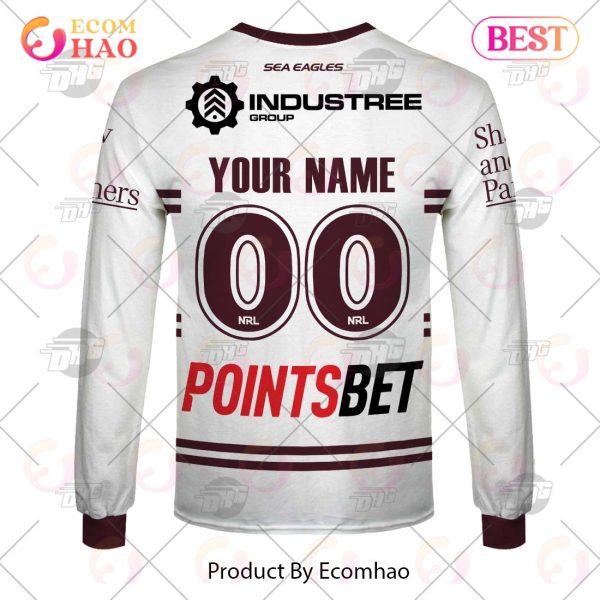 NRL Manly Warringah Sea Eagles 2023 Away Jersey – Personalize Your Own New & Retro Sports Jerseys 3D Hoodie