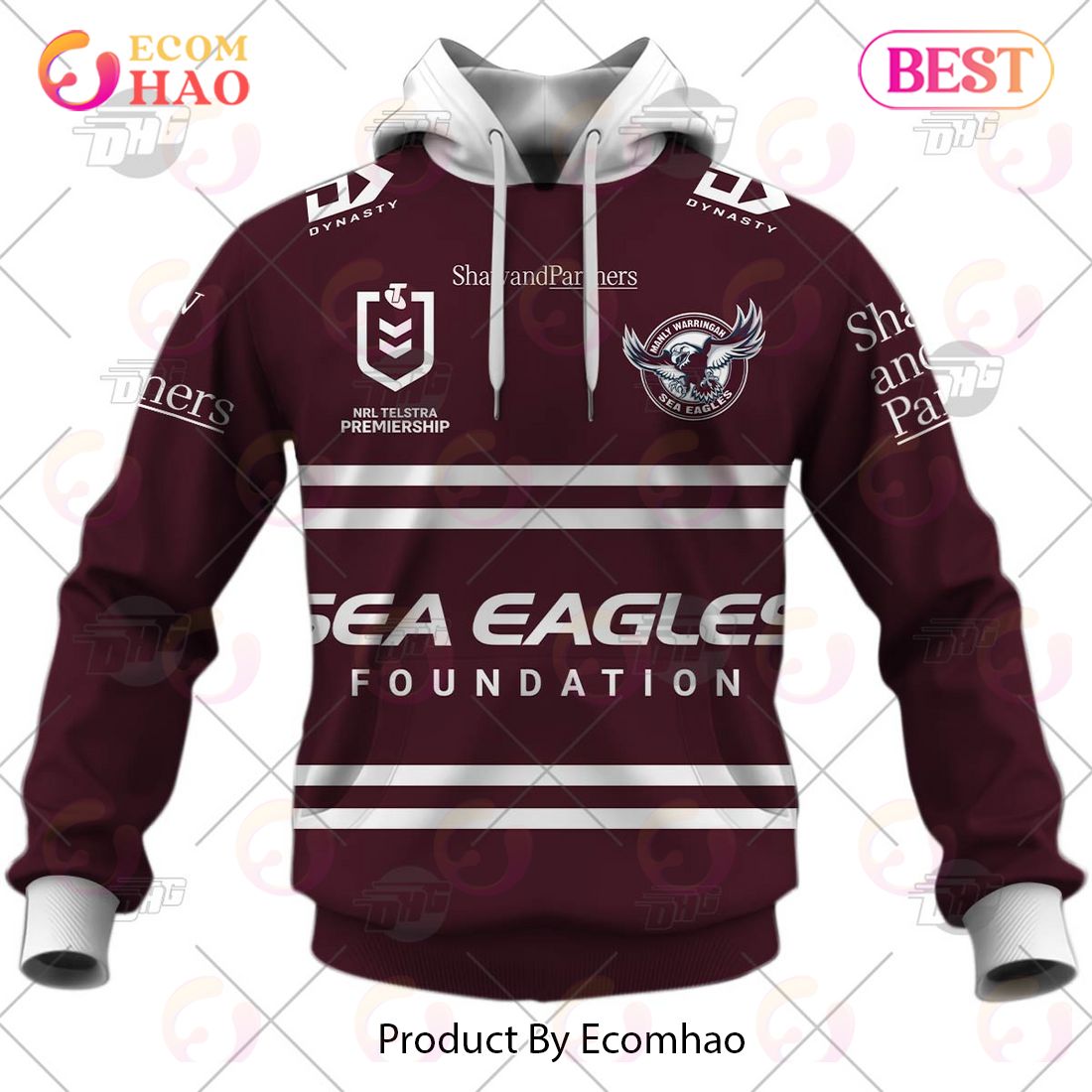 NRL Manly Warringah Sea Eagles 2023 Home Jersey – Personalize Your Own New & Retro Sports Jerseys 3D Hoodie