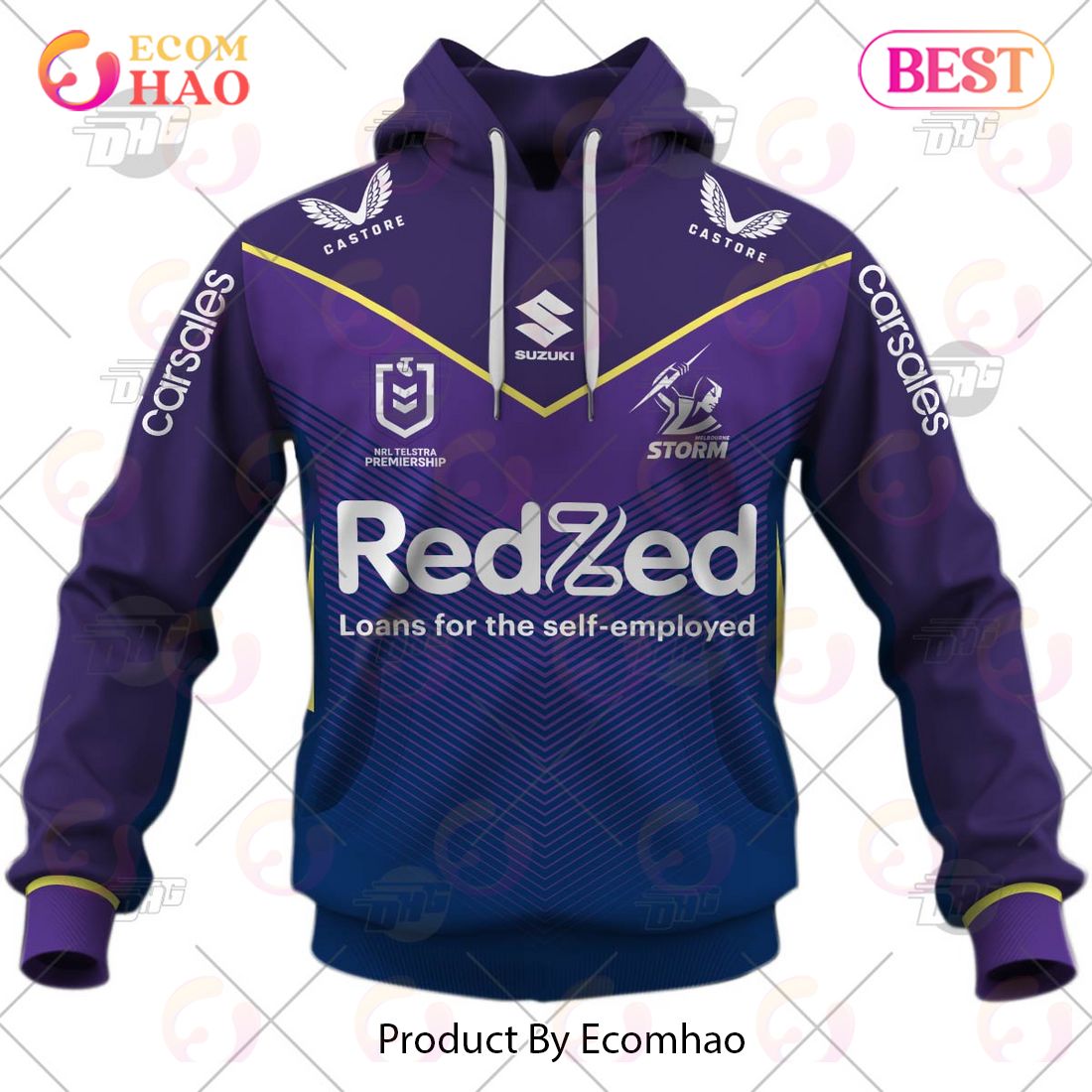 NRL Melbourne Storm 2023 Home Jersey – Personalize Your Own New & Retro Sports Jerseys 3D Hoodie