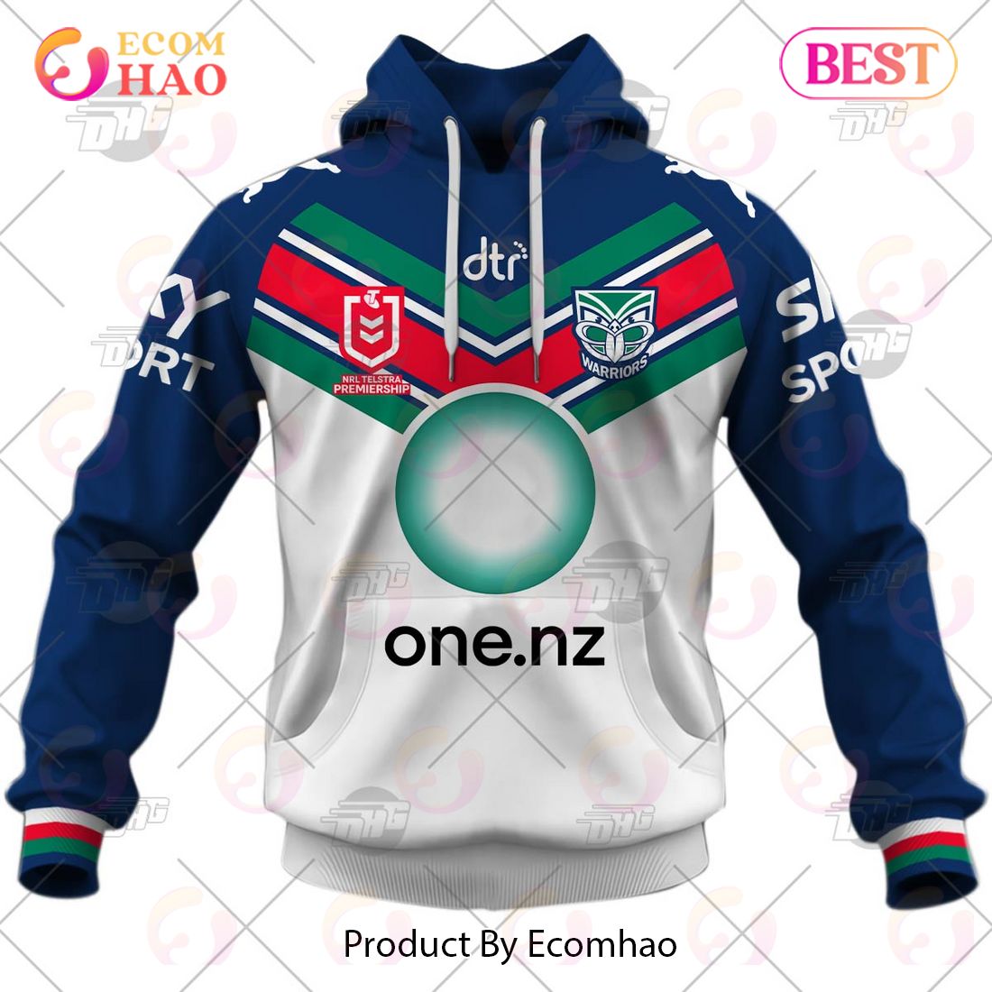 NRL New Zealand Warriors 2023 Away Jersey – Personalize Your Own New & Retro Sports Jerseys 3D Hoodie