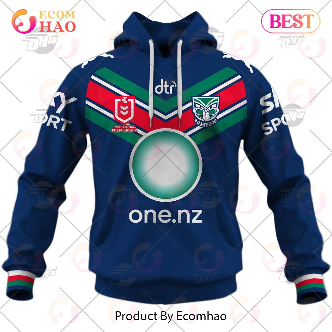 NRL New Zealand Warriors 2023 Home Jersey – Personalize Your Own New & Retro Sports Jerseys 3D Hoodie