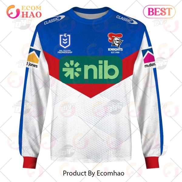 NRL Newcastle Knights 2023 Away Jersey – Personalize Your Own New & Retro Sports Jerseys 3D Hoodie
