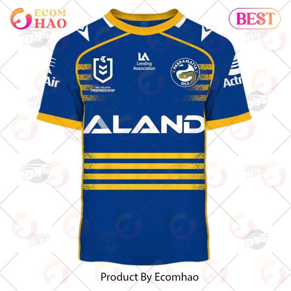 NRL Parramatta Eels 2023 Home Jersey – Personalize Your Own New & Retro Sports Jerseys 3D Hoodie