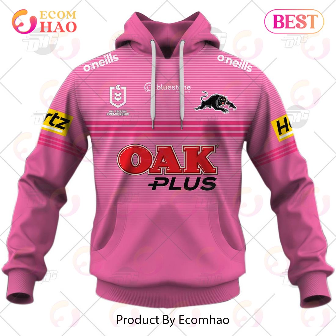 NRL Penrith Panthers 2023 Away Jersey – Personalize Your Own New & Retro Sports Jerseys 3D Hoodie