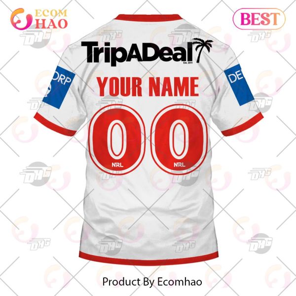 NRL St. George Illawarra Dragons 2023 Home Jersey – Personalize Your Own New & Retro Sports Jerseys 3D Hoodie