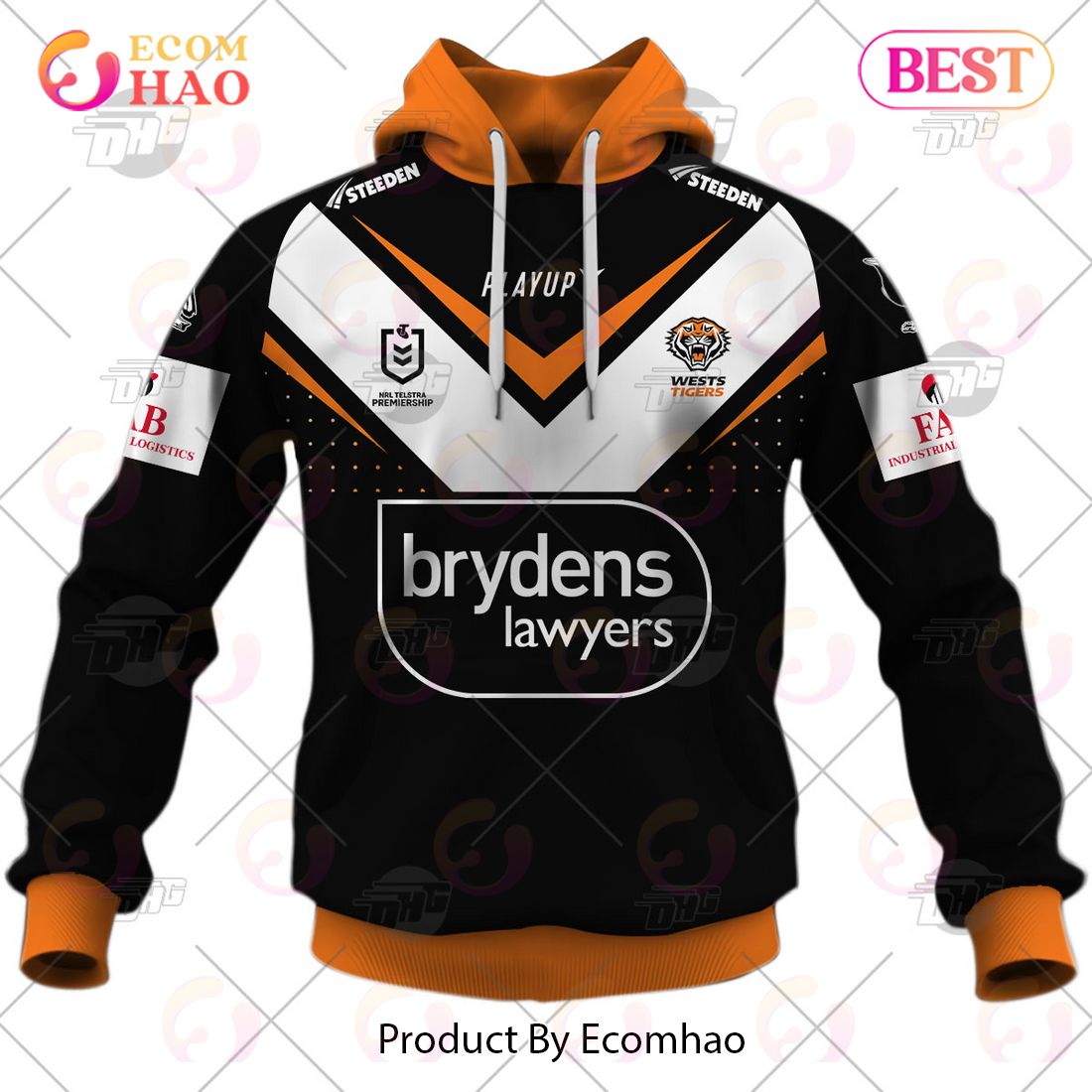 NRL Wests Tigers 2023 Home Jersey – Personalize Your Own New & Retro Sports Jerseys 3D Hoodie