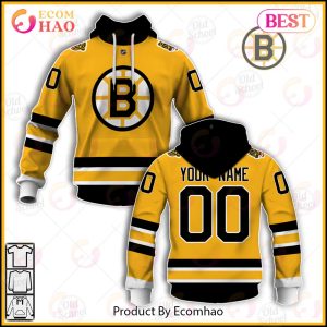 NHL Boston Bruins Reverse Retro Alternate Jersey – Personalize Your Own New & Retro Sports Jerseys 3D Hoodie