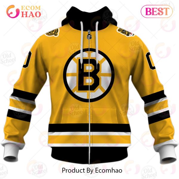 NHL Boston Bruins Reverse Retro Alternate Jersey – Personalize Your Own New & Retro Sports Jerseys 3D Hoodie