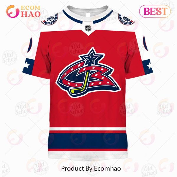 NHL Columbus Blue Jackets Reverse Retro Alternate Jersey – Personalize Your Own New & Retro Sports Jerseys 3D Hoodie