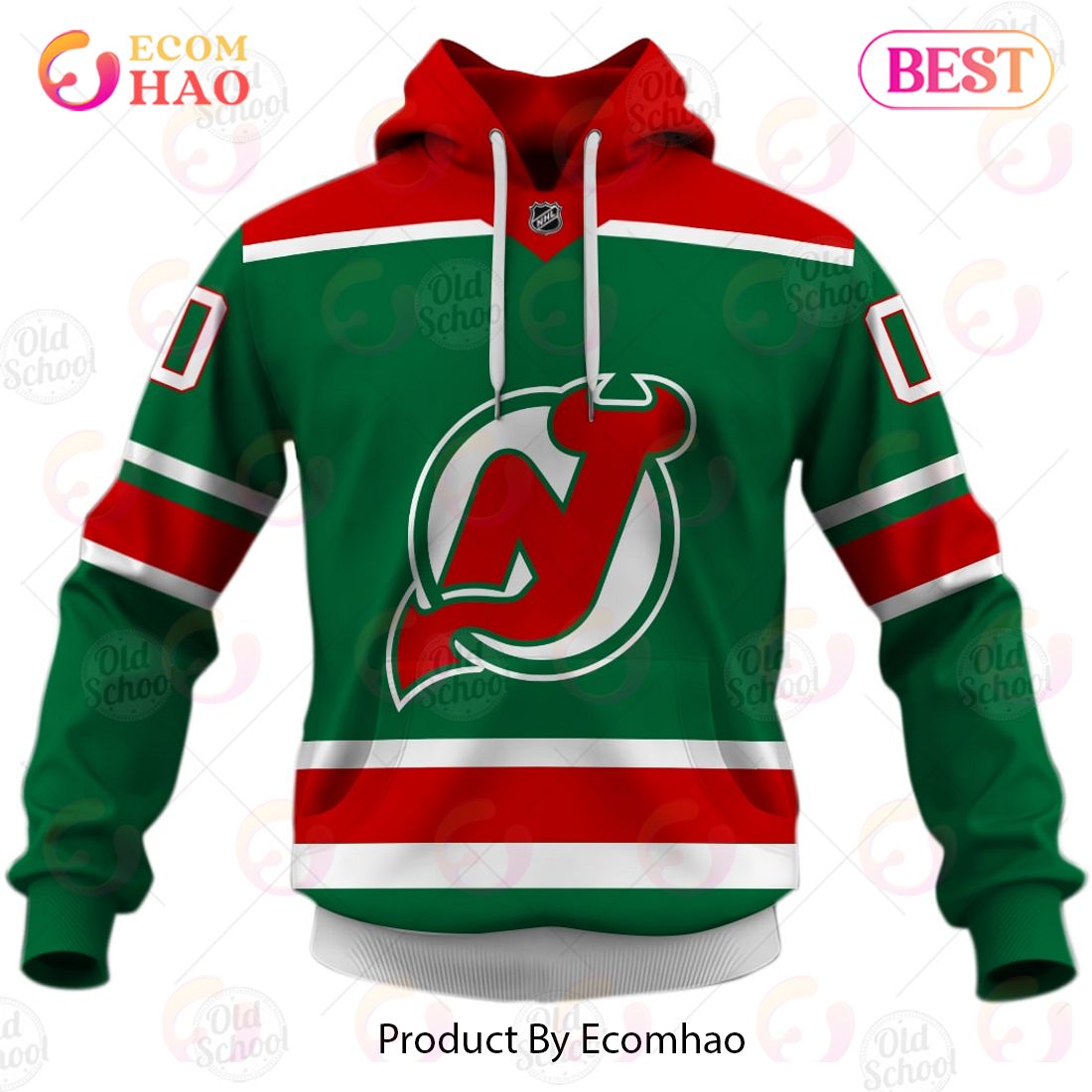 NHL New Jersey Devils Reverse Retro Kits 2022 3D Hoodie - Ecomhao Store