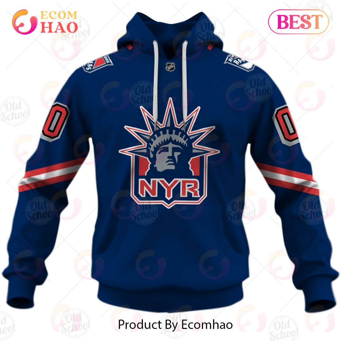 NHL New York Rangers Reverse Retro Alternate Jersey Personalize