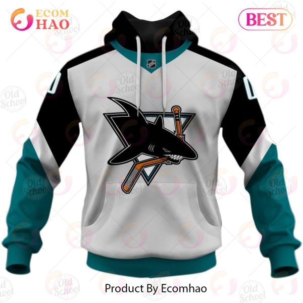 NHL San Jose Sharks Reverse Retro Alternate Jersey – Personalize Your Own New & Retro Sports Jerseys 3D Hoodie