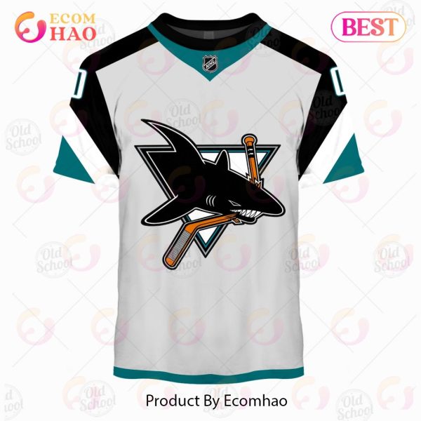 NHL San Jose Sharks Reverse Retro Alternate Jersey – Personalize Your Own New & Retro Sports Jerseys 3D Hoodie