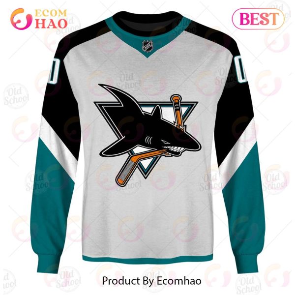 NHL San Jose Sharks Reverse Retro Alternate Jersey – Personalize Your Own New & Retro Sports Jerseys 3D Hoodie