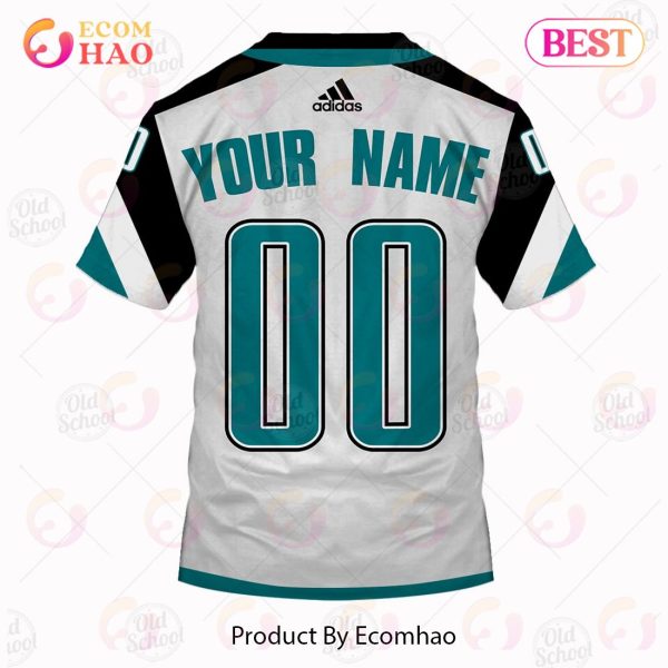 NHL San Jose Sharks Reverse Retro Alternate Jersey – Personalize Your Own New & Retro Sports Jerseys 3D Hoodie